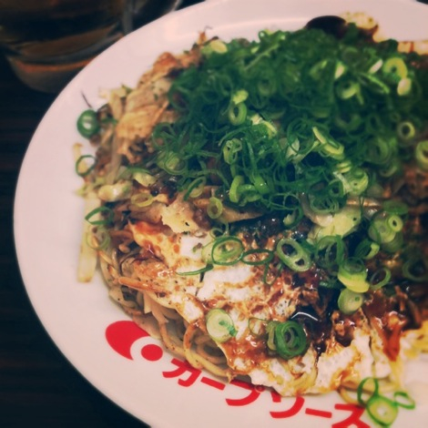 広島で食べたお好み焼き